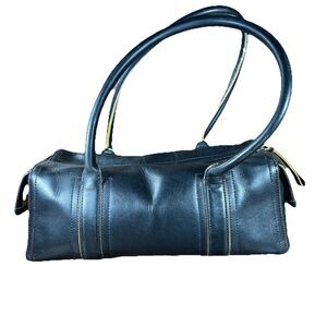 Anne Taylor Leather Baguette Vintage Handbag Purse Modern Designer Women